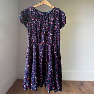 Polo Ralph Lauren Girls Navy Floral Dress Size 12 | Quiet Luxury Preppy Staple